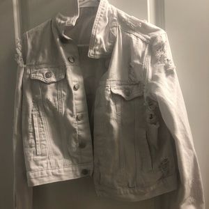 White denim jacket